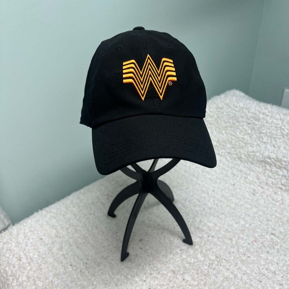 Whataburger Employee Baseball Cap Black Adjustable Hat - OSFA
